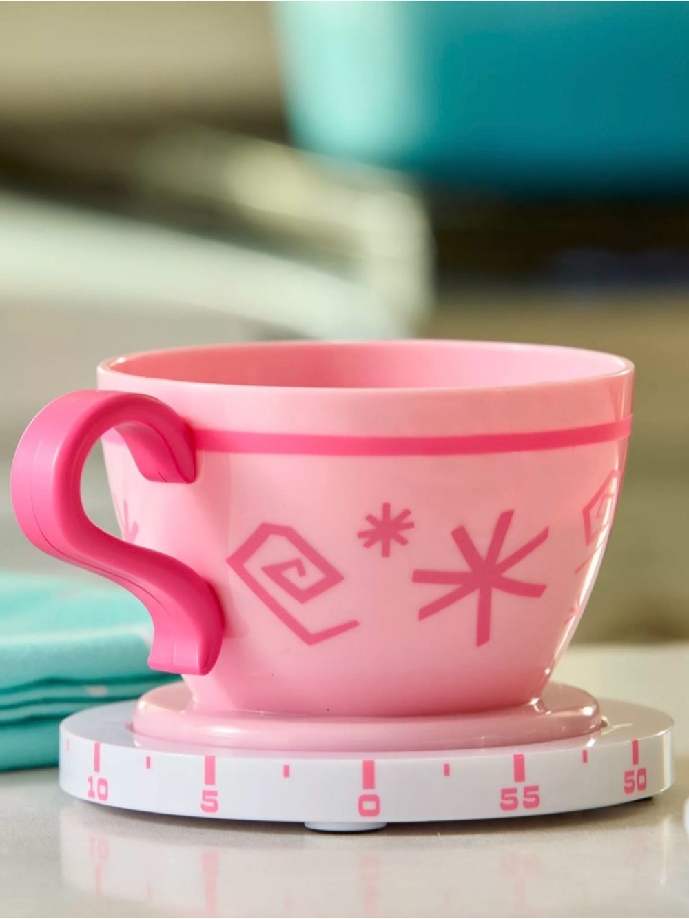 Disney Mad Tea Party Pink kitchen timer
